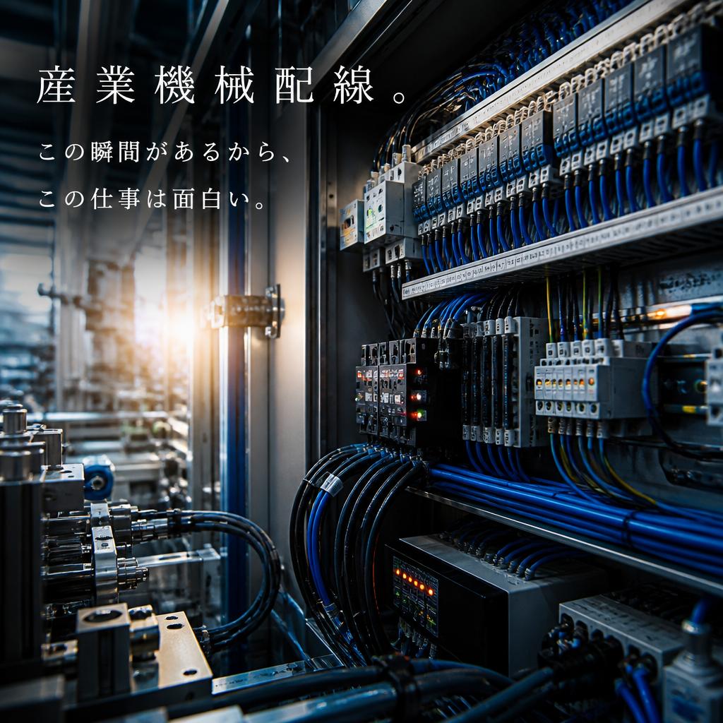 産業機械配線。この瞬間があるから、この仕事は面白い。｜児玉電工株式会社