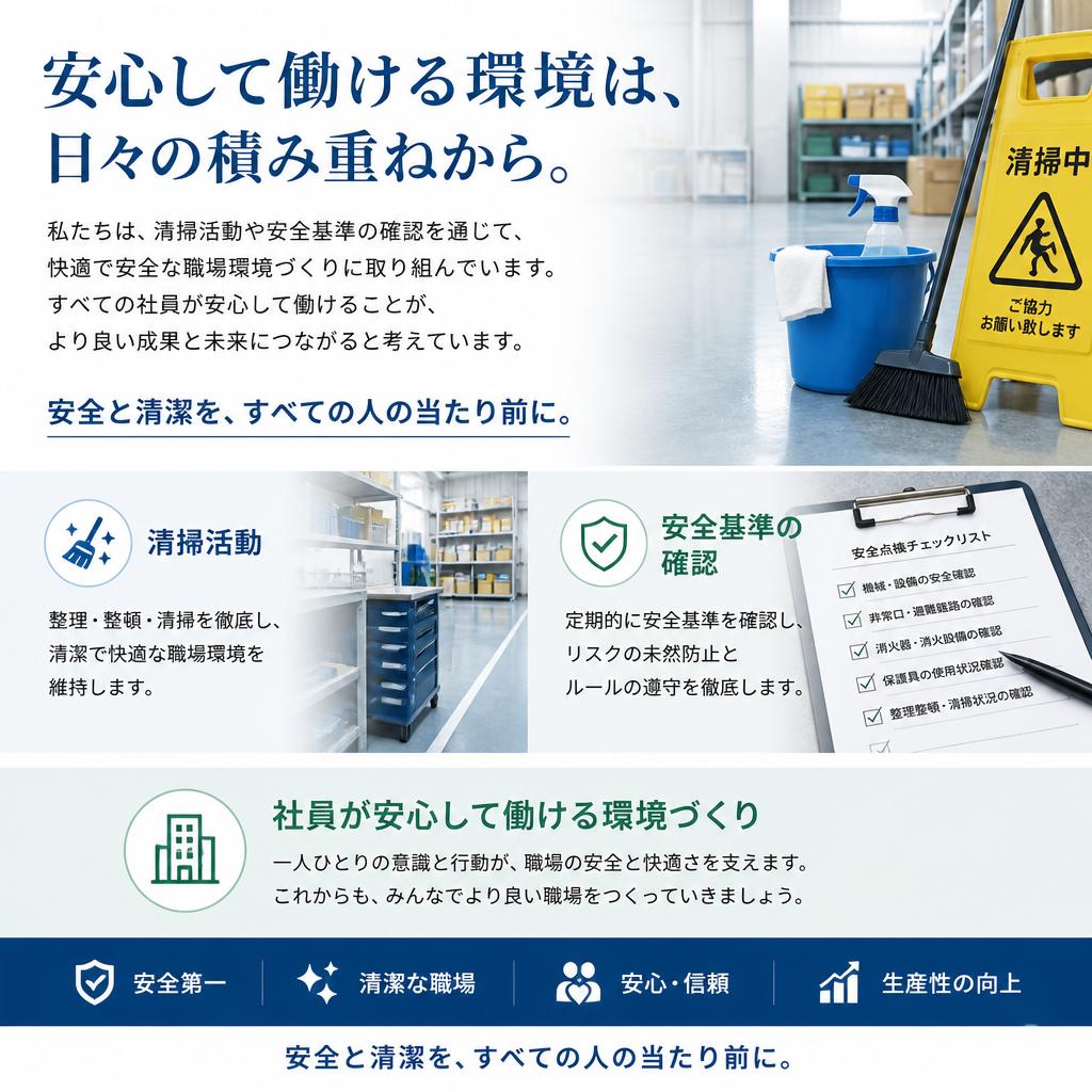 職場環境の改善に取り組む