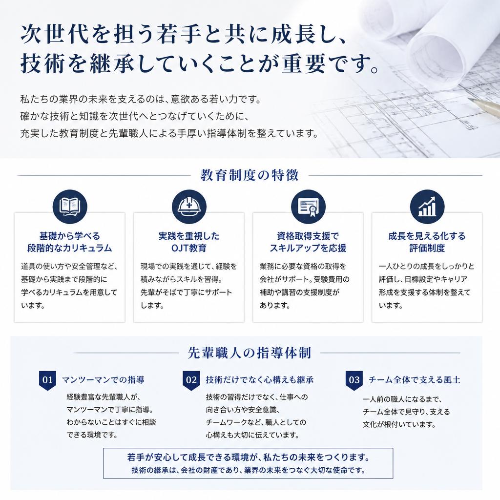 次世代への技術継承