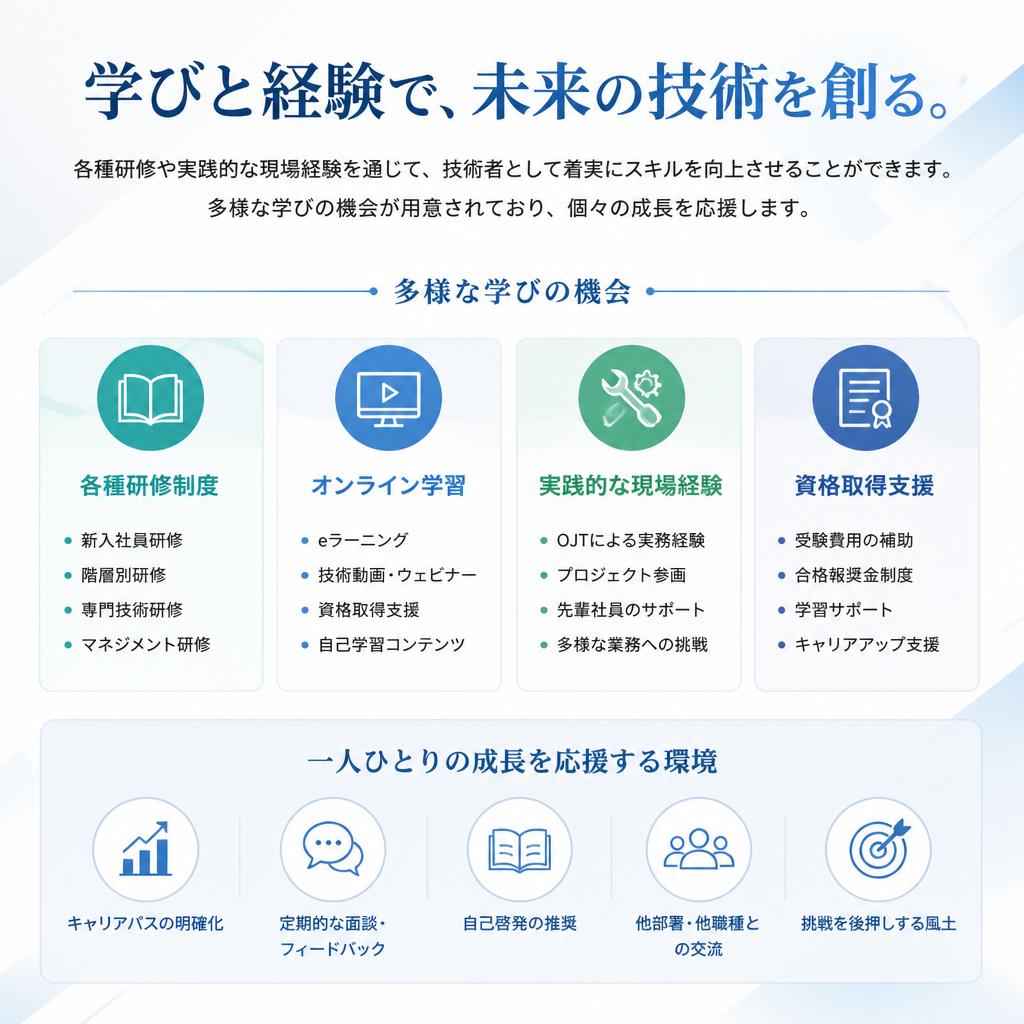 充実した社内研修プログラム