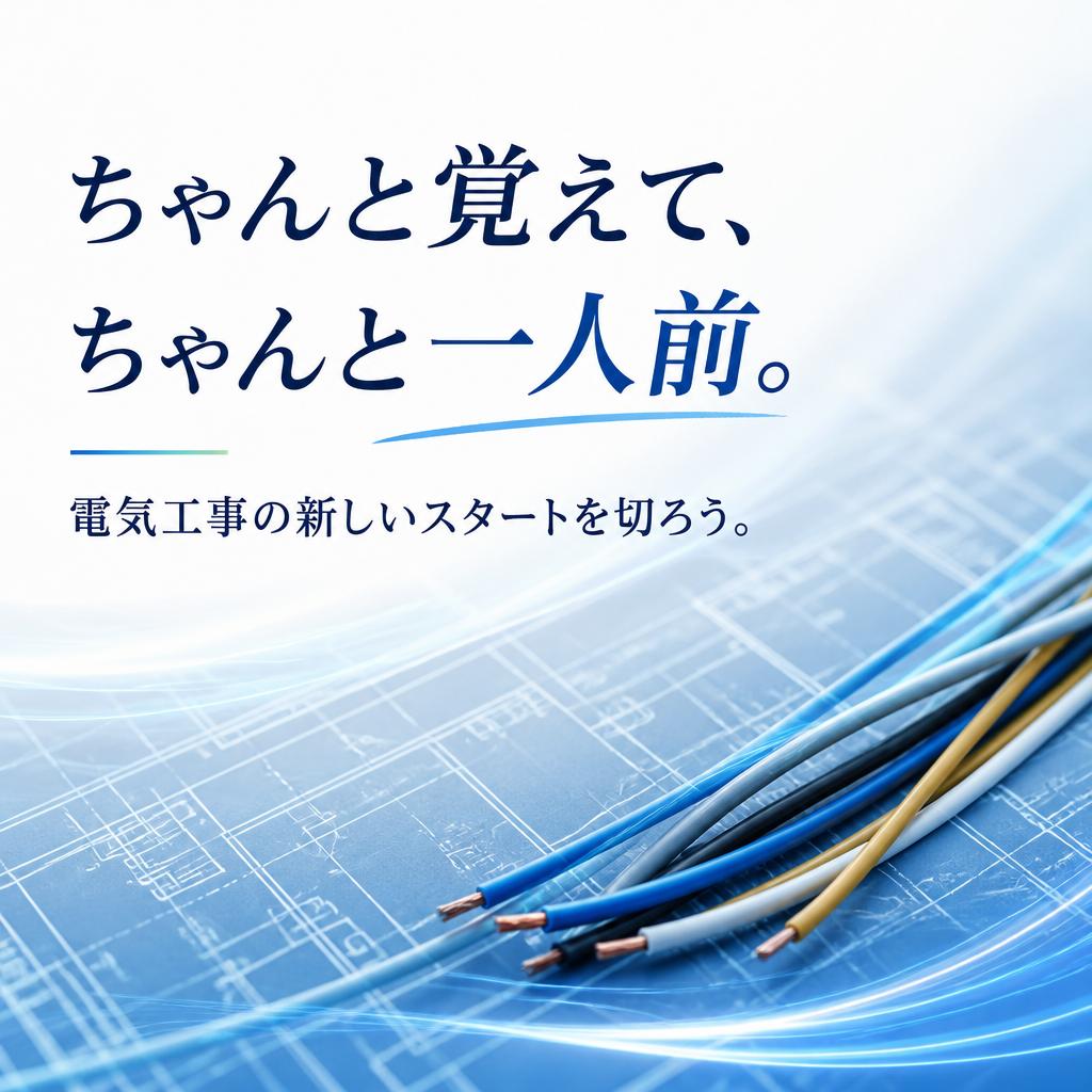 「ちゃんと覚えて、ちゃんと一人前。」電気工事の新しいスタートを切ろう。｜児玉電工株式会社