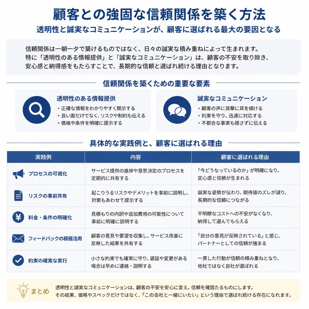 信頼関係の築き方