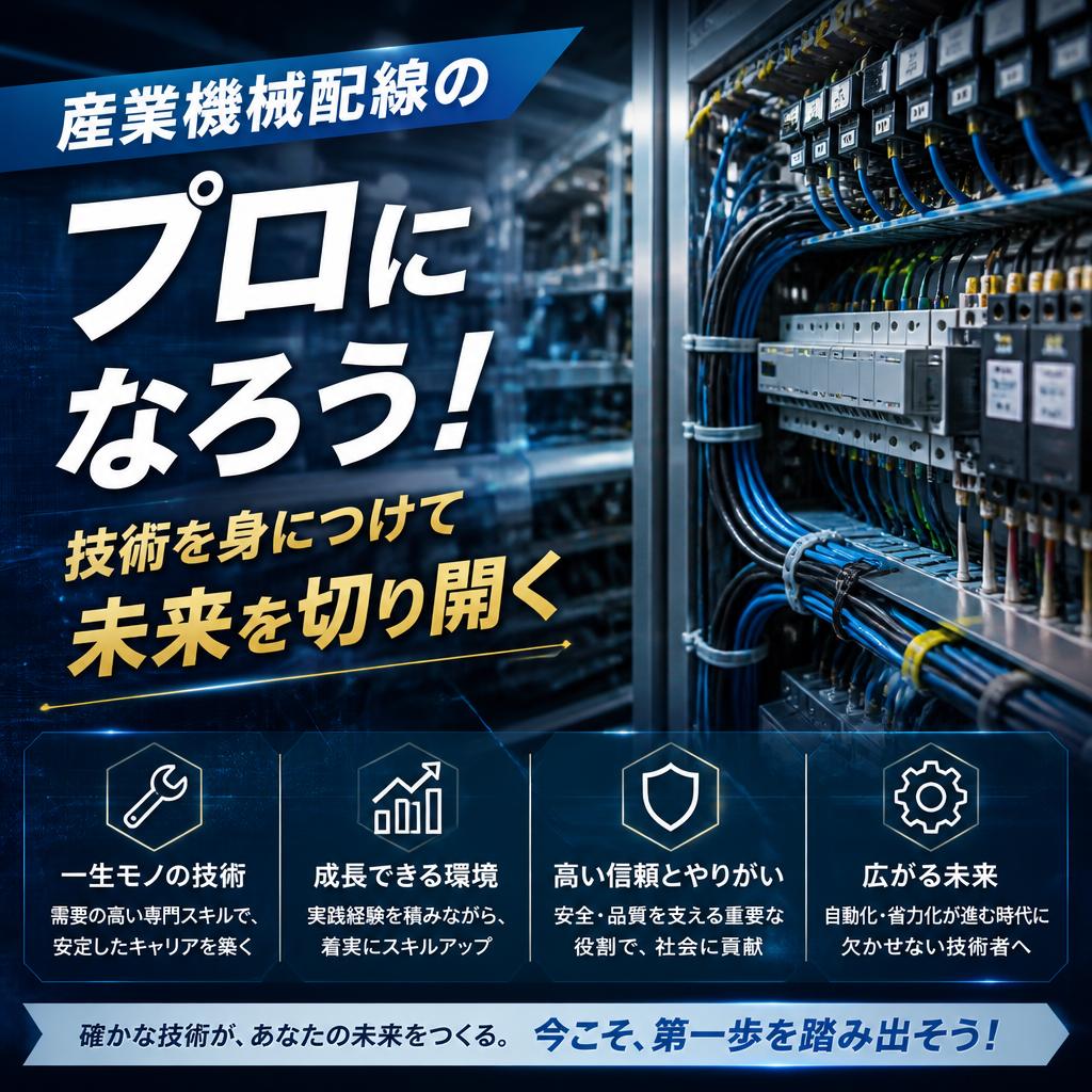 産業機械配線のプロになろう！技術を身につけて未来を切り開く｜児玉電工株式会社