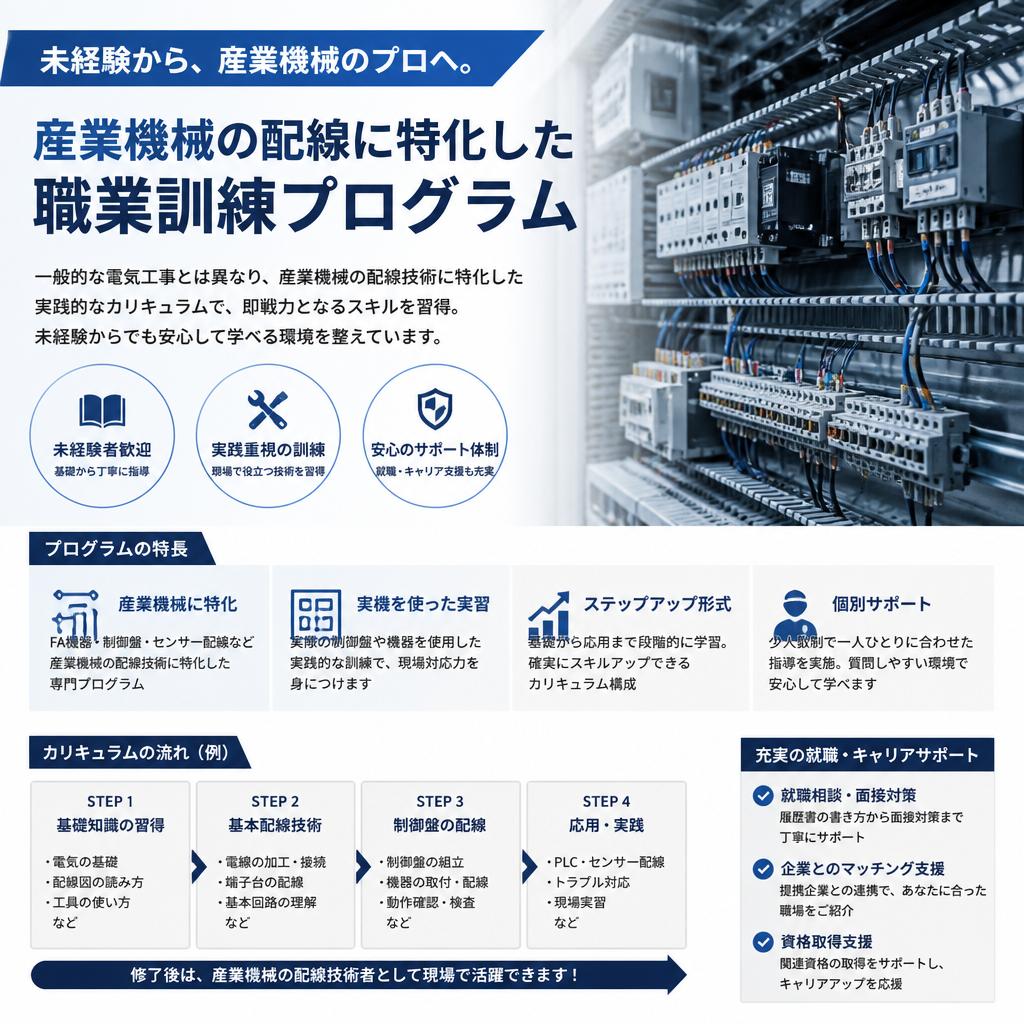 未経験者歓迎の職業訓練