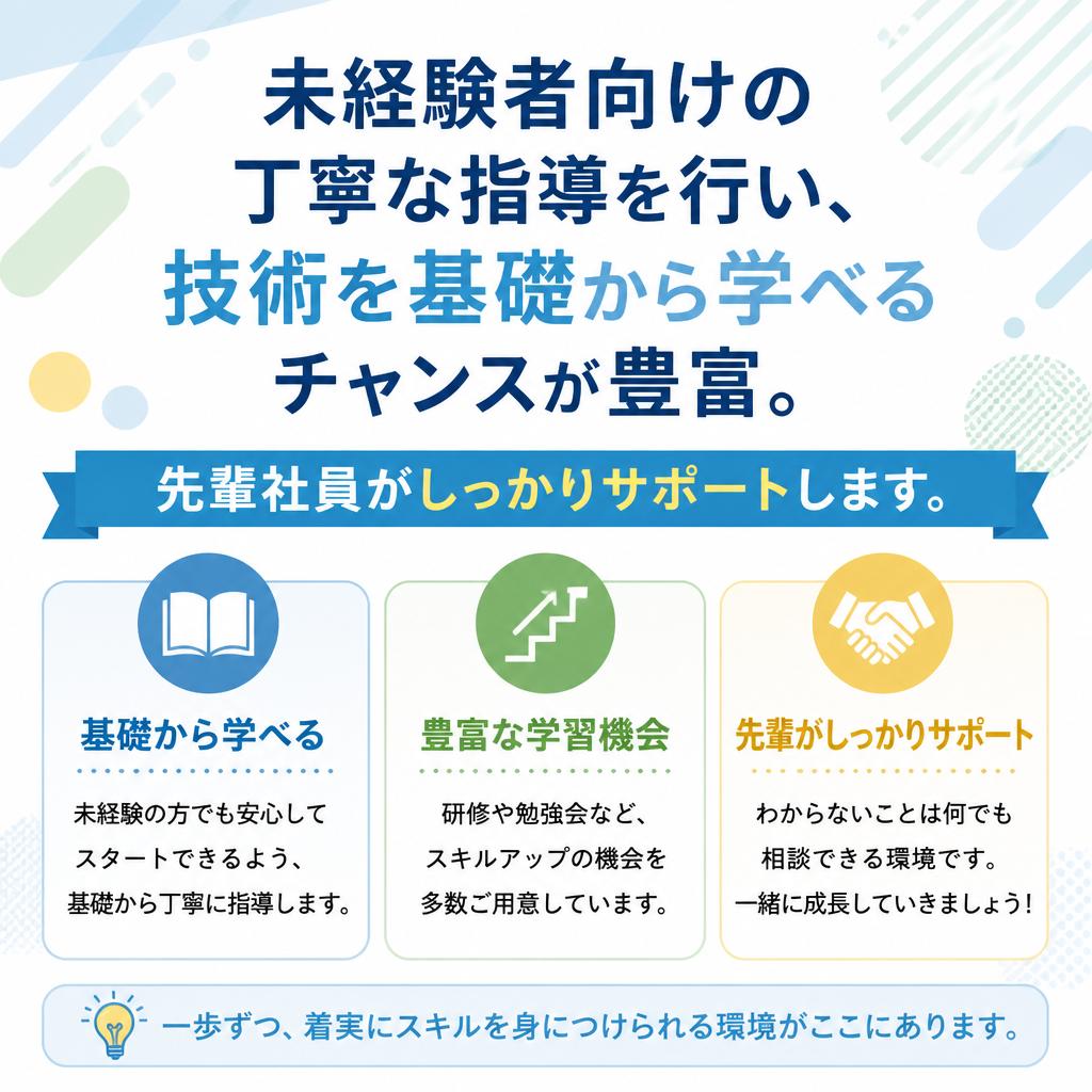 2. 成長を実感できる教育体制
