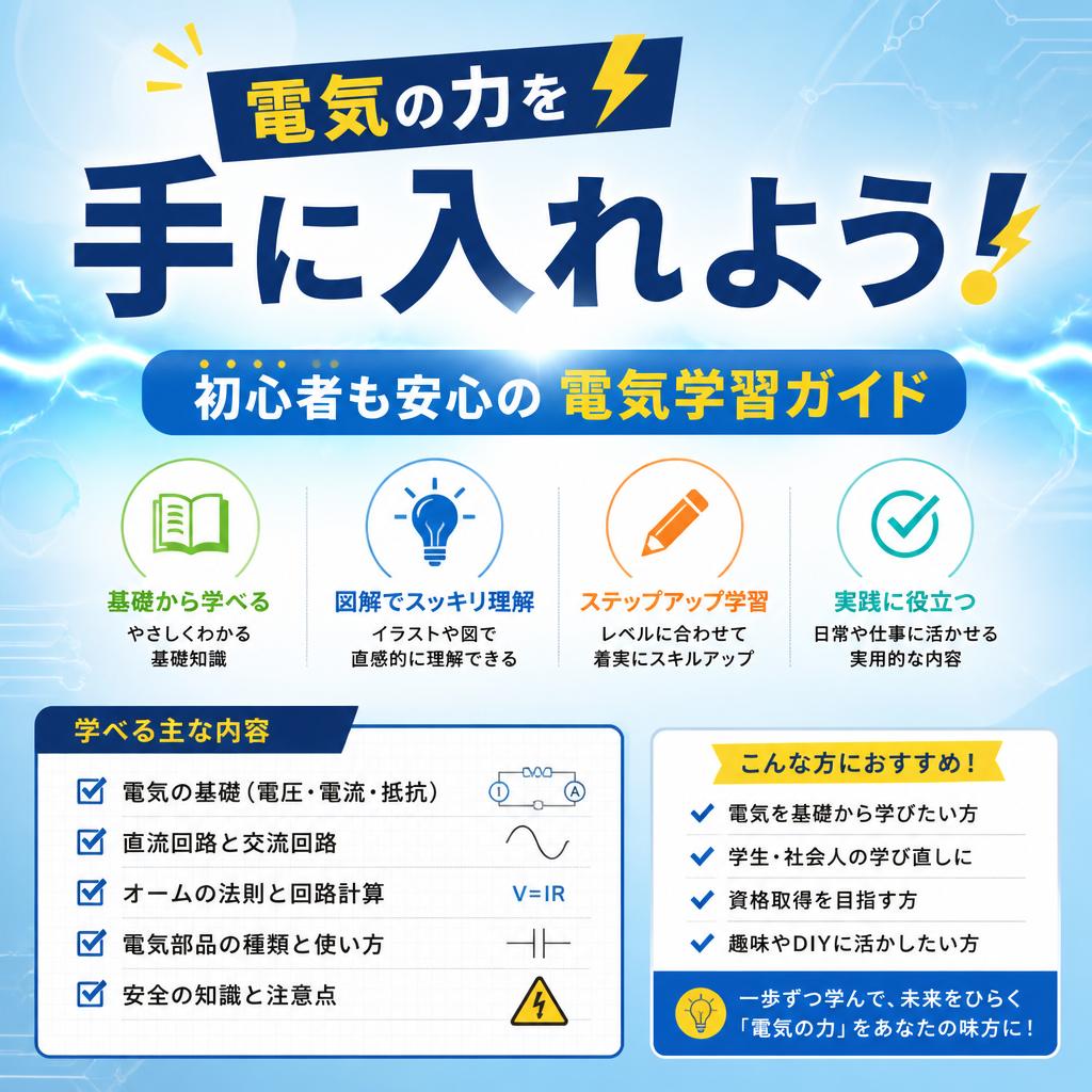 電気の力を手に入れよう！初心者も安心の電気学習ガイド｜児玉電工株式会社