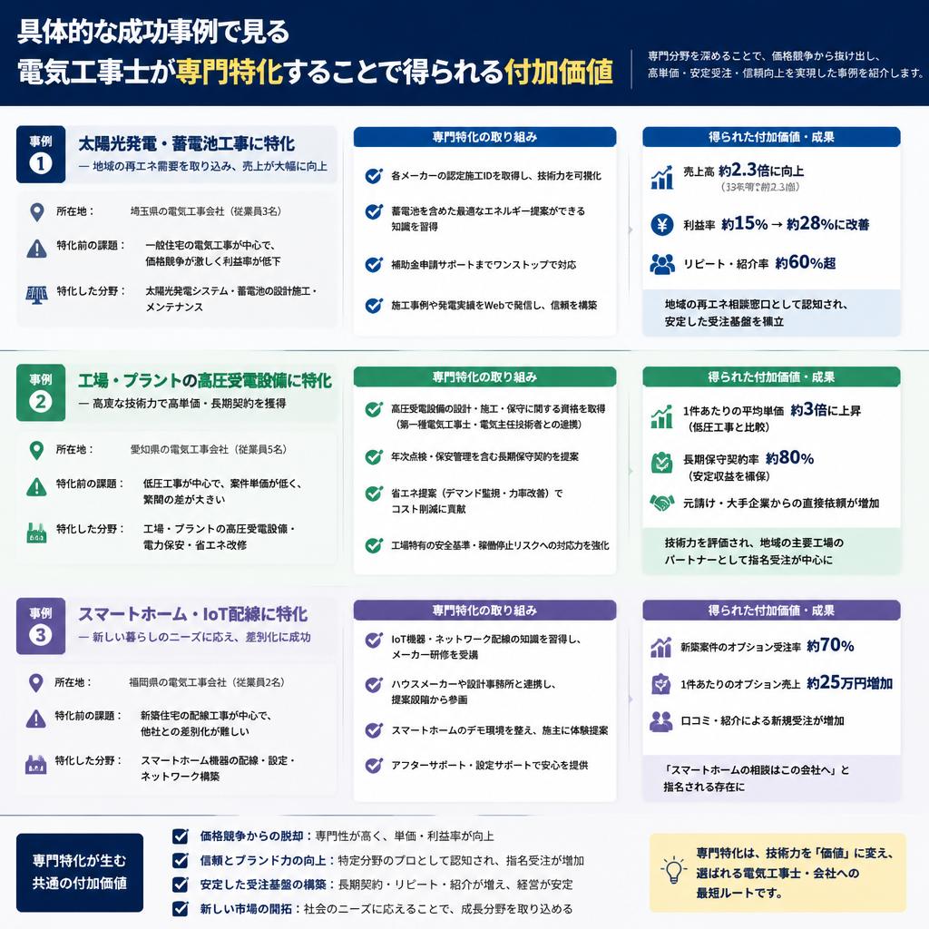 専門分野での成功事例