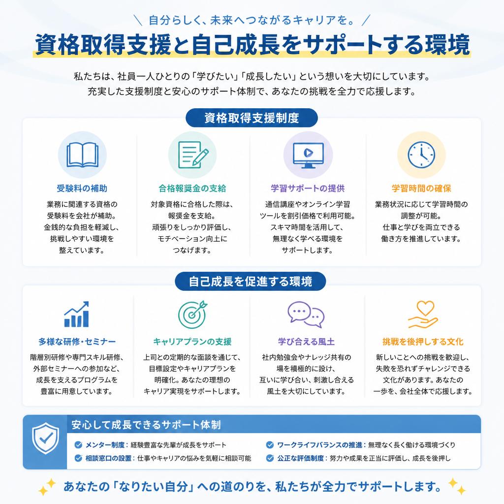 3. スキルアップのための支援