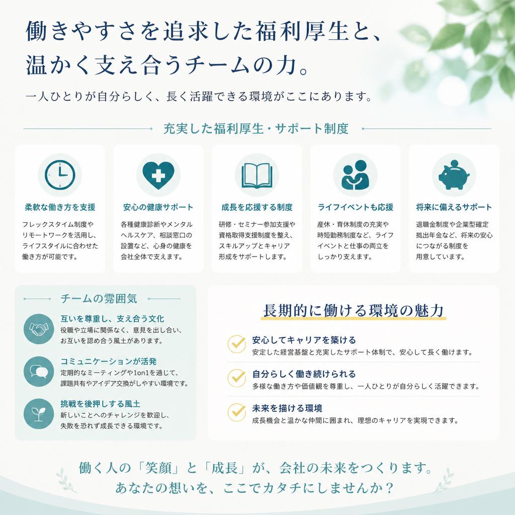 4. 充実した職場環境